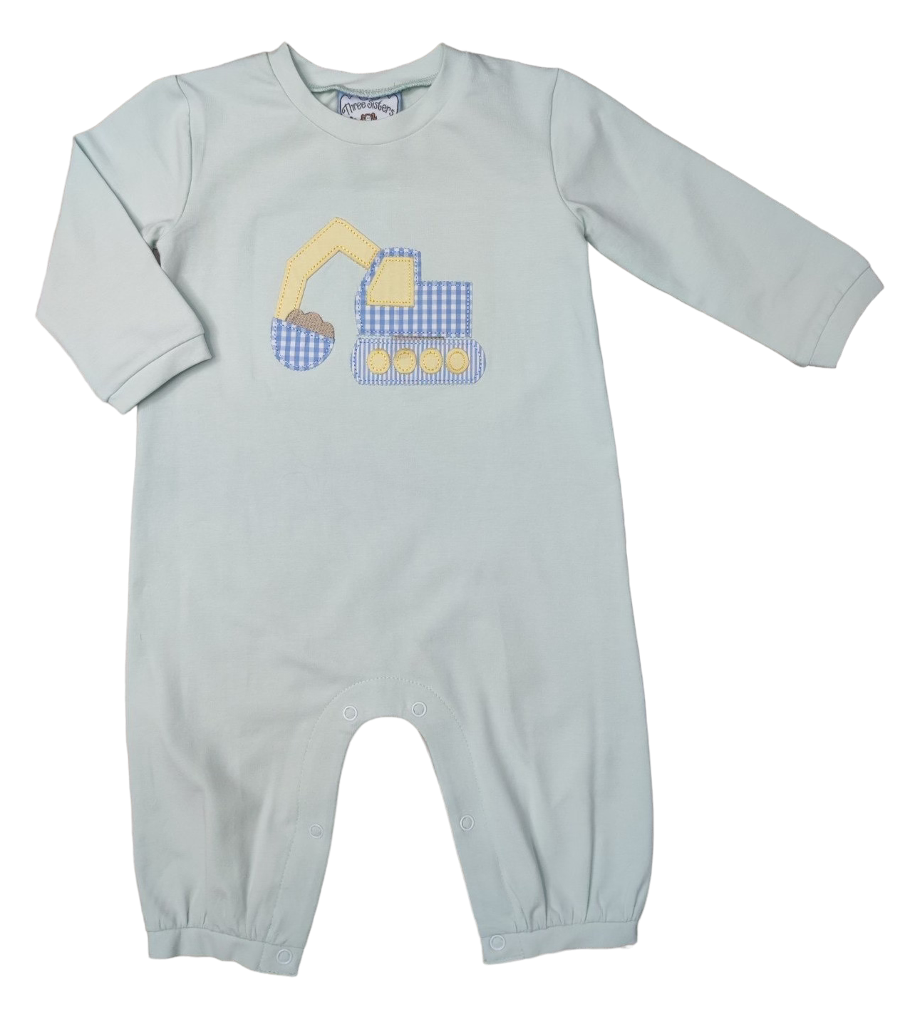 Three Sisters Excavator Applique Romper