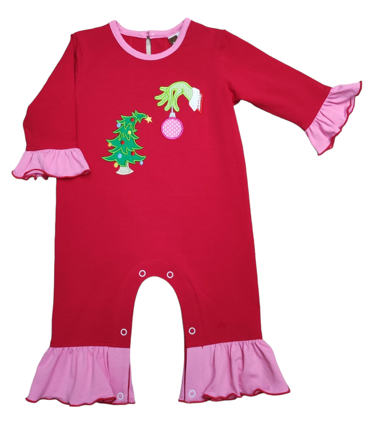 Banana Split Green Grumpy Girls Romper