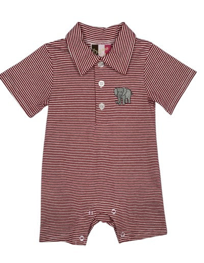 Banana Split Elephant Boys Romper