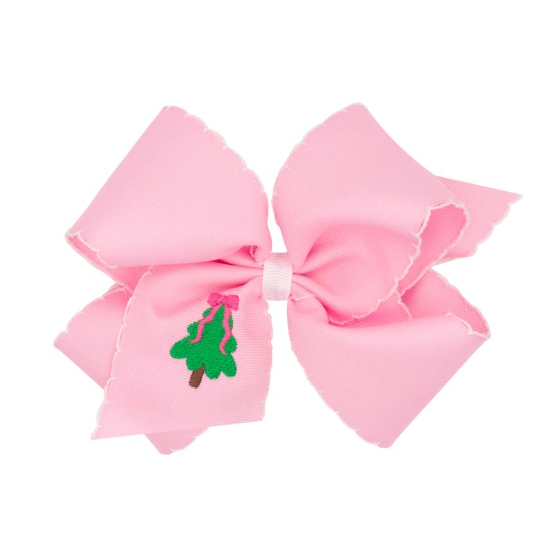 Wee Ones King Moonstitch Emb Christmas Bows