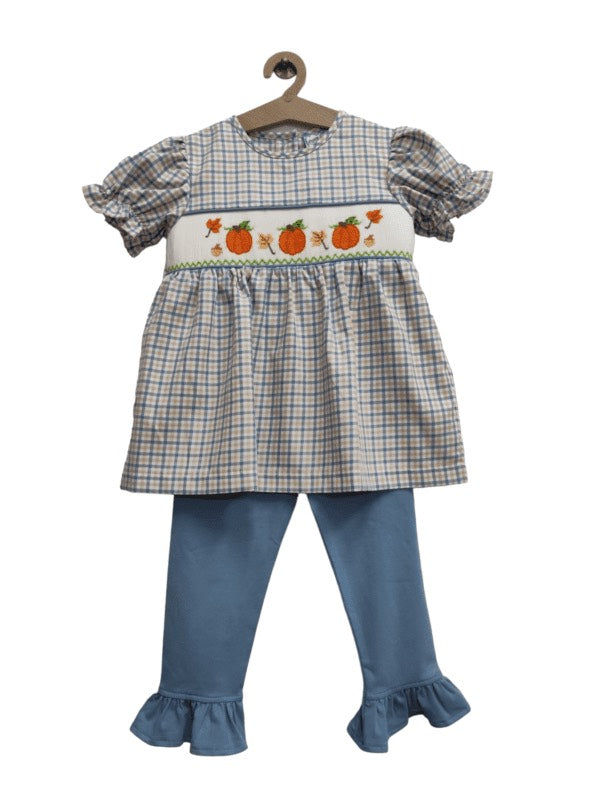 Three Sisters Pumpkin Girls Pant Set