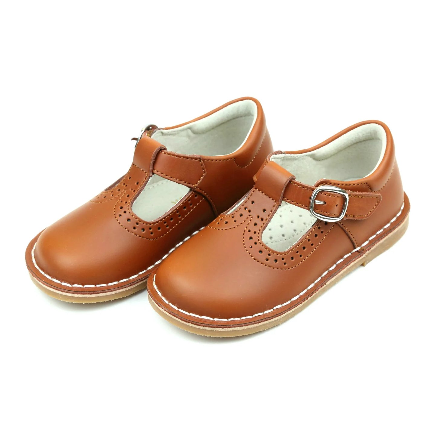 L'Amour Frances Cognac T-Strap