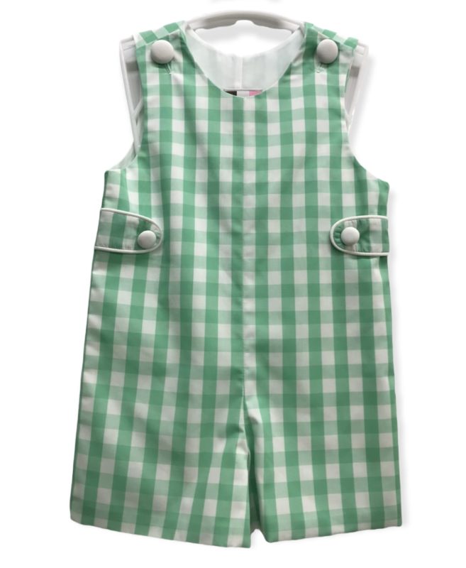 Seafoam Green Gingham Jon Jon