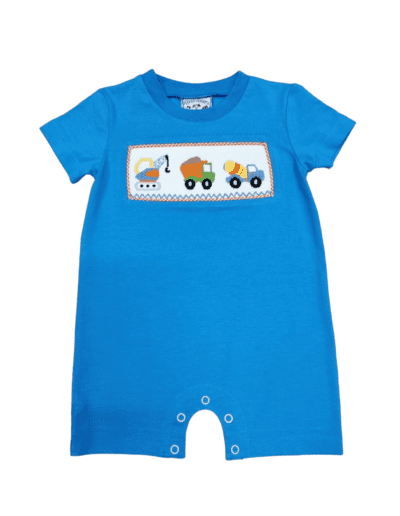 Three Sisters Construction Smocked Romper