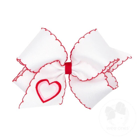Wee Ones King Moonstitch Embroidered Heart