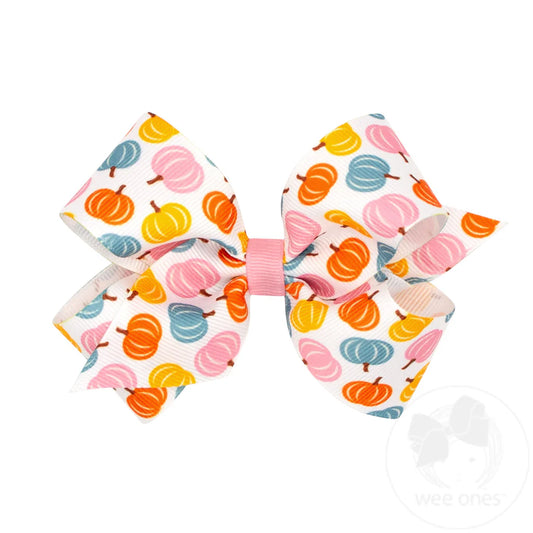 Wee Ones Medium Harvest Printed Bows