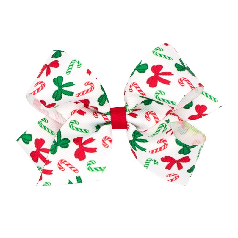 Wee Ones Medium Printed Christmas Bows