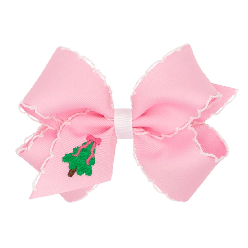 Wee Ones Medium Moonstitch Emb Christmas Bows