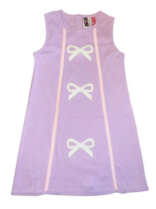 Banana Split Hadley Bow A-Line Dress Lavender