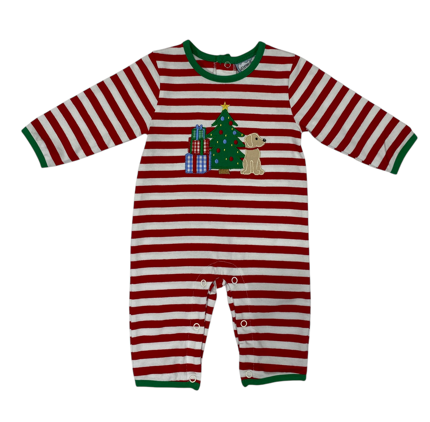 Three Sisters Christmas Morning Boys Romper