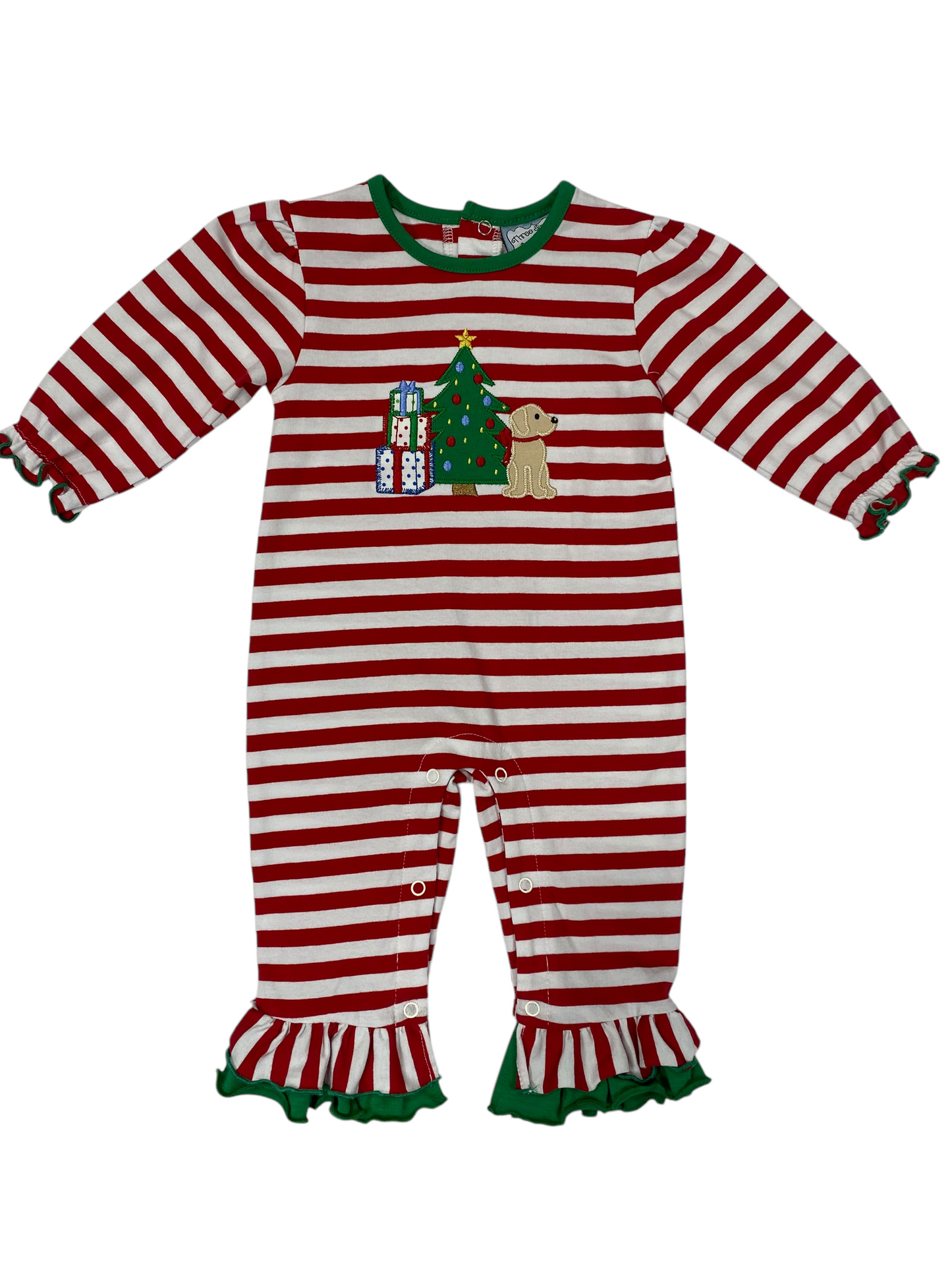 Three Sisters Christmas Morning Girls Romper
