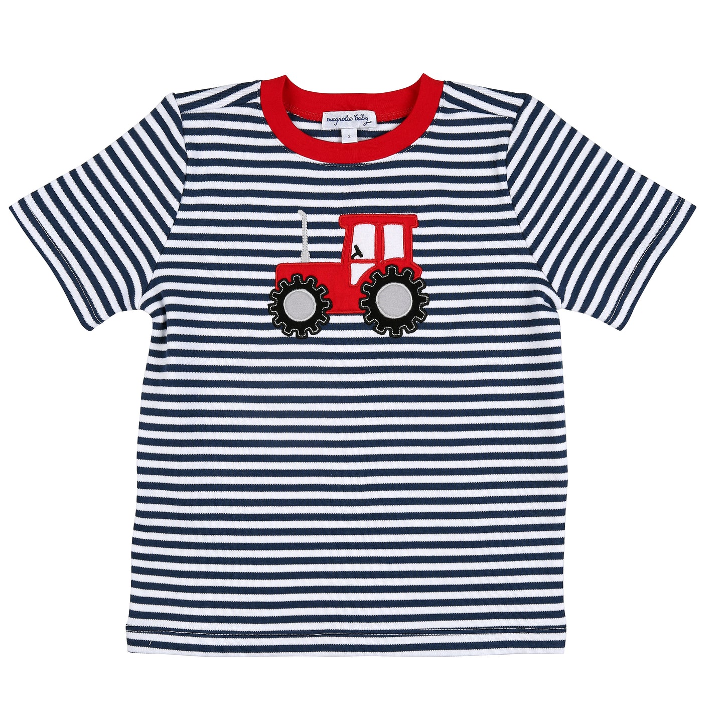 Magnolia Baby Future Farmer Applique Red S/S Toddler T-Shirt
