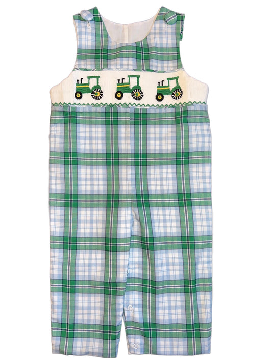 Three Sisters Tractor Smocked Longall